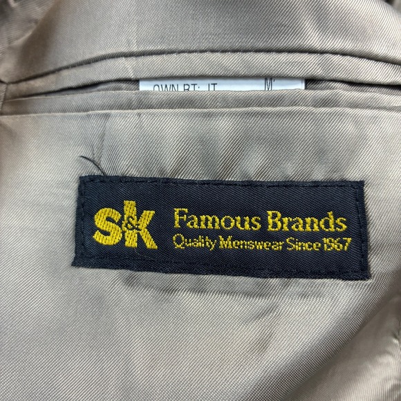 Chaps Ralph Lauren Men's Camel Suede Blazer Sport Coat Jacket Size 41R - Picture 15 of 16